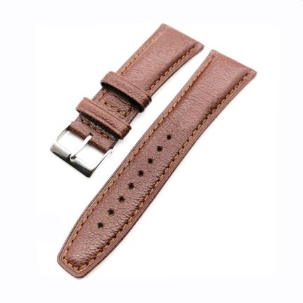 Custom Tan Genuine Leather Watch Strap