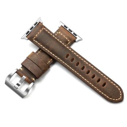 Crazy Horse Leather Strap For Apple Watch