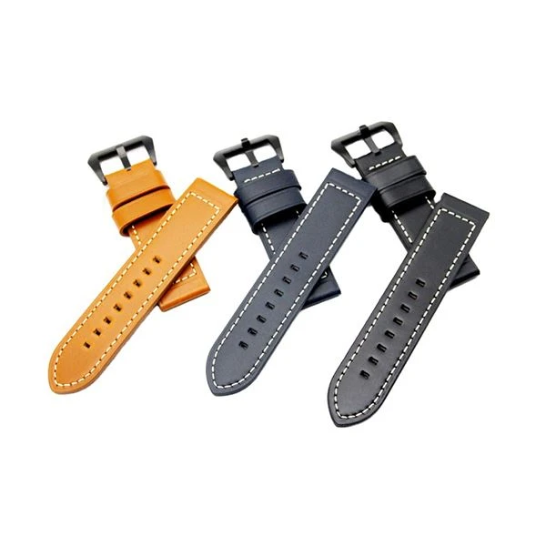 Cowhide Leather Watch Band 22mm