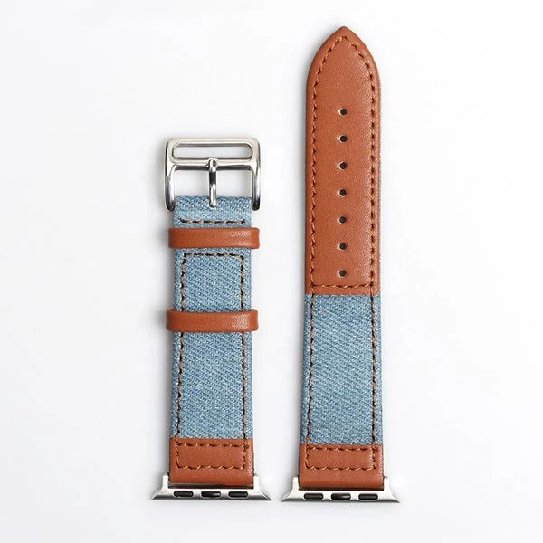 Fabric And Leather Watch Strap