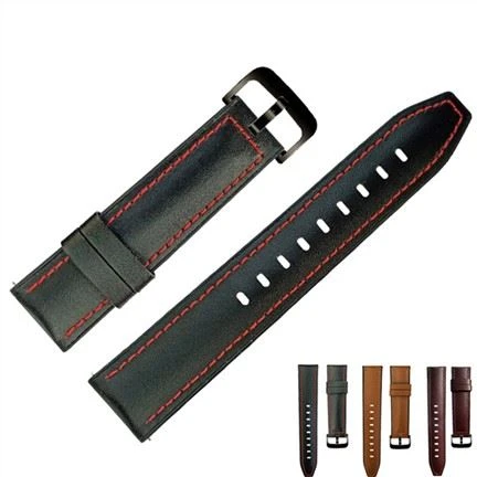 Calf Leather and Silicone Strap For Huawei Watch GT Band